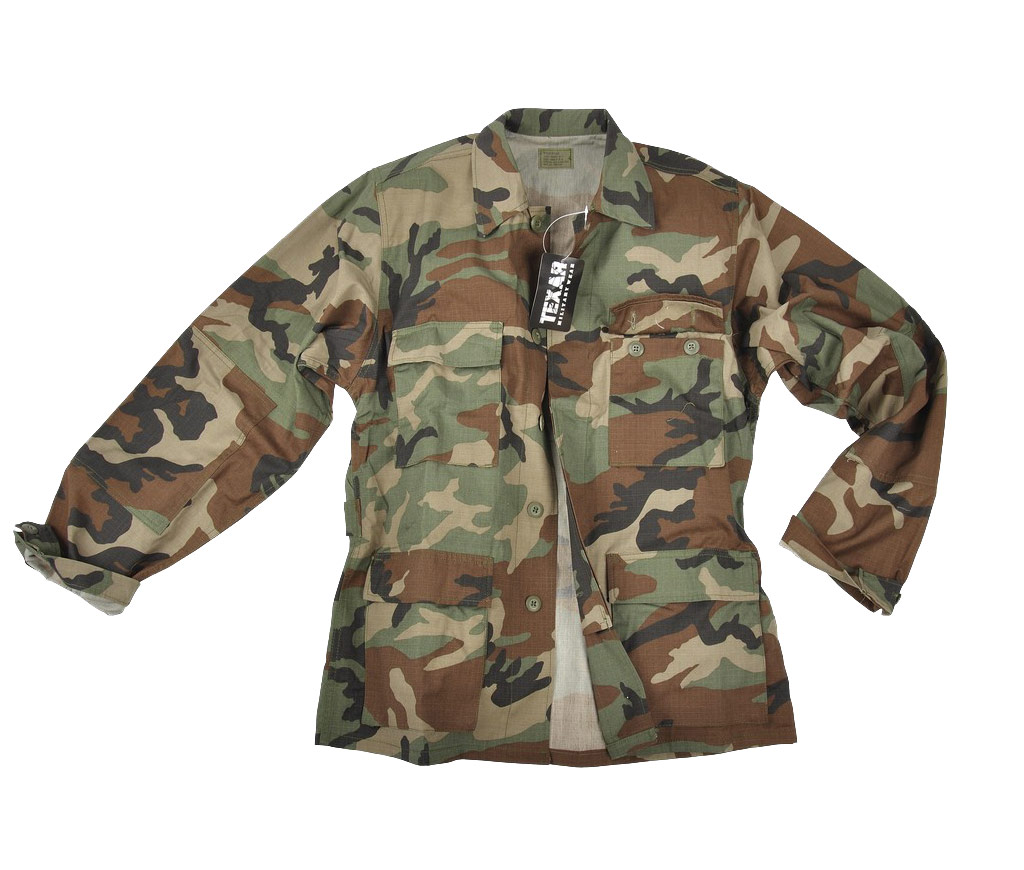 BDU shirt woodland ripstop