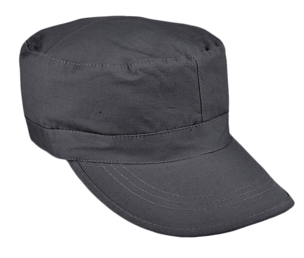 Patrol cap ripstop black