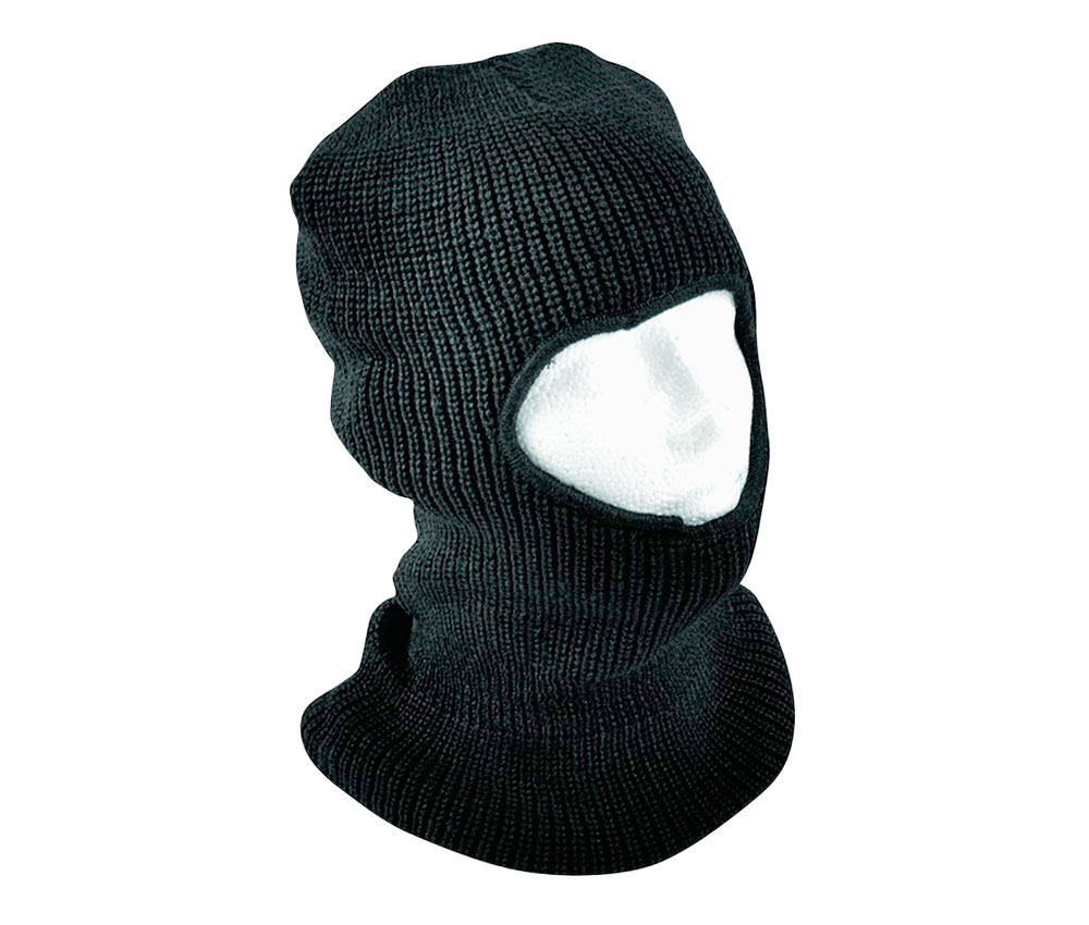 Balaclava 1-hole acrylic black