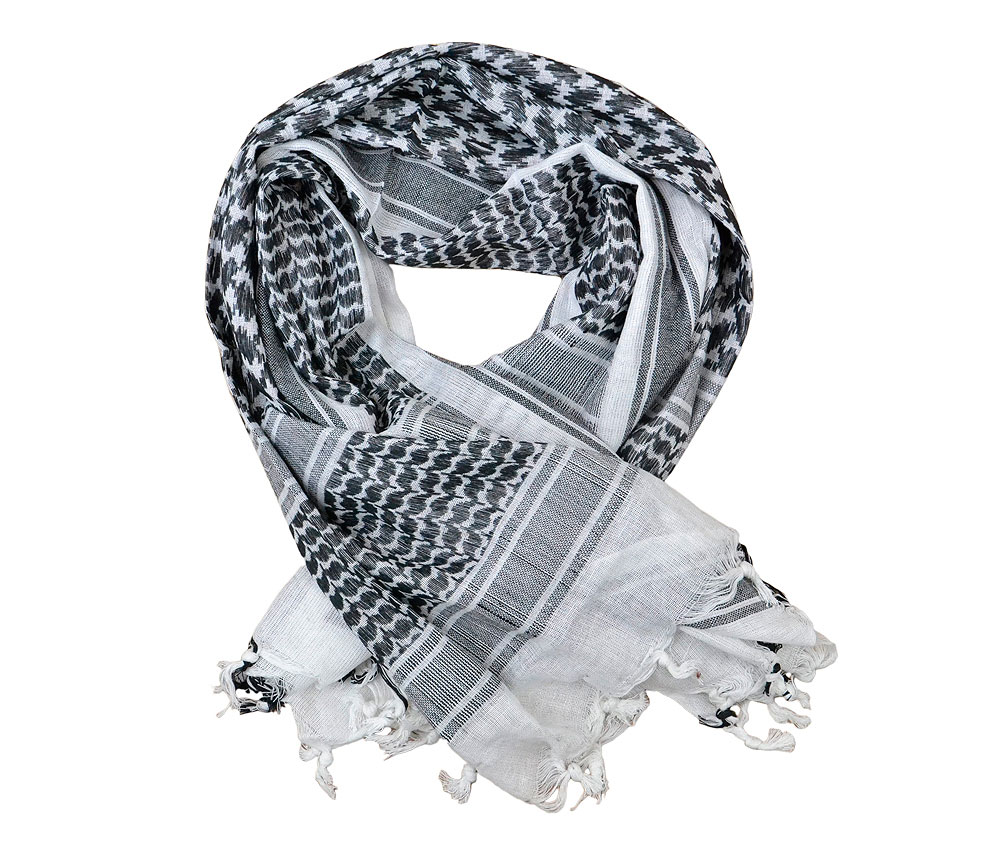 PLO scarf white