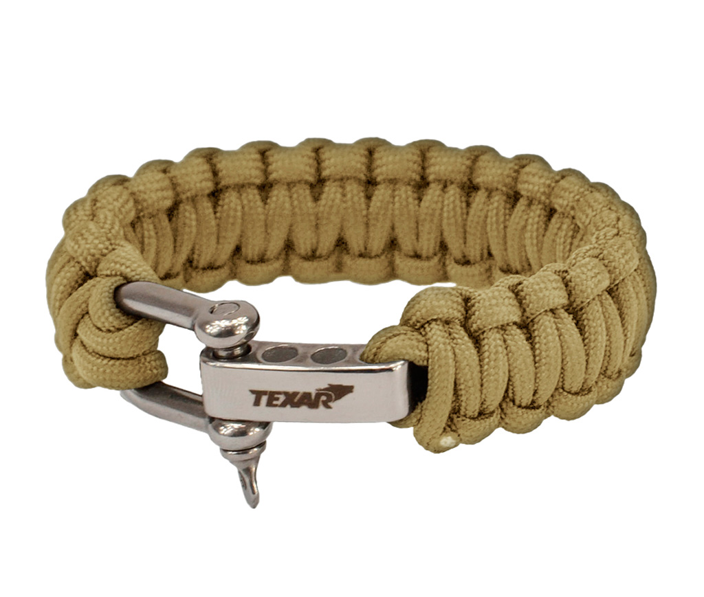 Paracord bracelet khaki