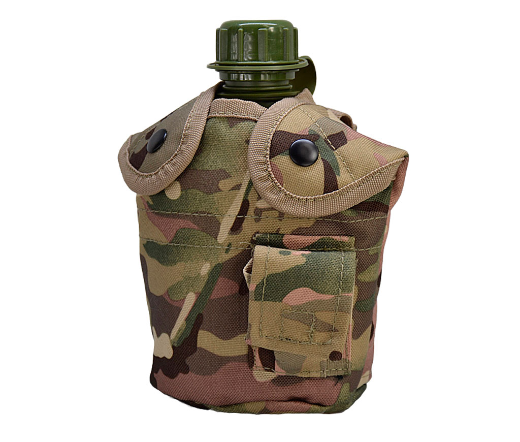 Canteen US with cover mc camo