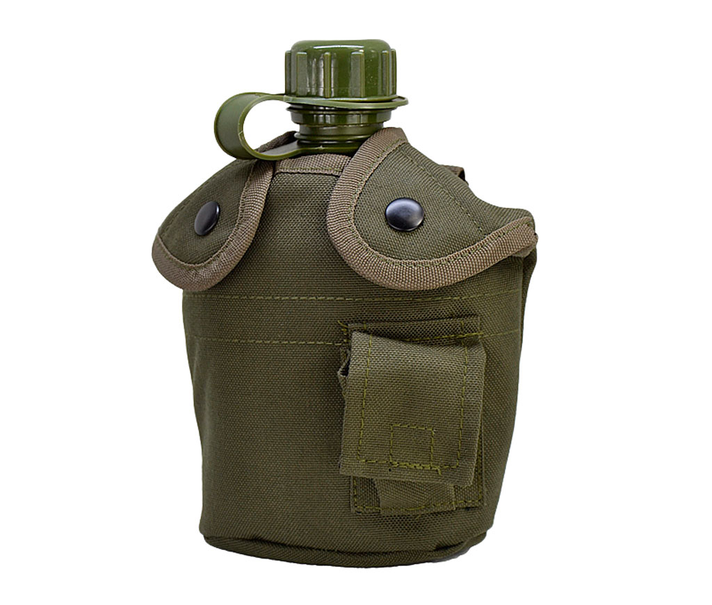 Canteen US with cover olive